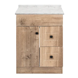 Mueble de Baño Wood con Cubierta Postformado Blanco 60X40 cm