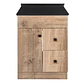 Mueble de Baño Wood con Cubierta Postformado Negro 60X40 cm - Miniatura 1