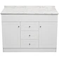 Mueble de Baño Blanco con Cubierta Postformado Blanco 120X47 cm - Miniatura 1