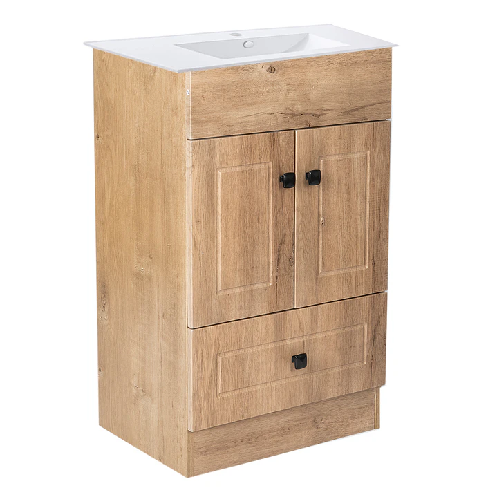 Mueble de Baño Wood con Cubierta Postformado Blanco 50X40 cm 3