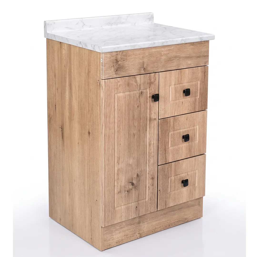 Mueble de Baño Wood 3C con Cubierta Postformado Blanco 60X47 cm 3