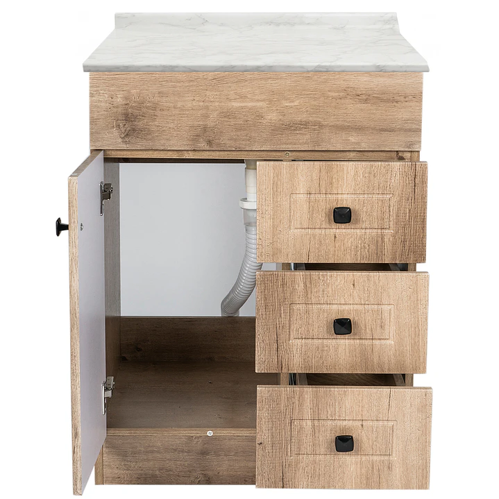 Mueble de Baño Wood 3C con Cubierta Postformado Blanco 70X47 cm 2