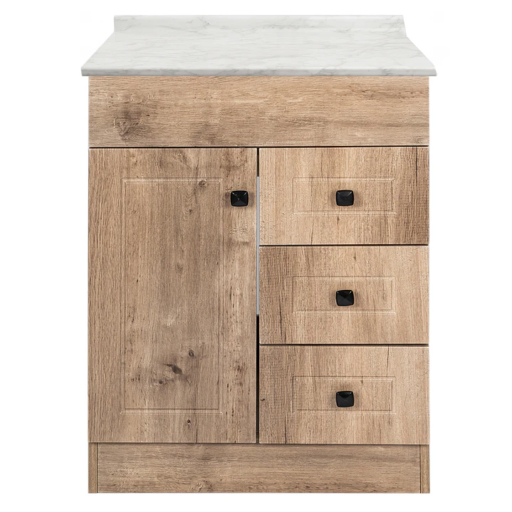 Mueble de Baño Wood 3C con Cubierta Postformado Blanco 70X47 cm 1
