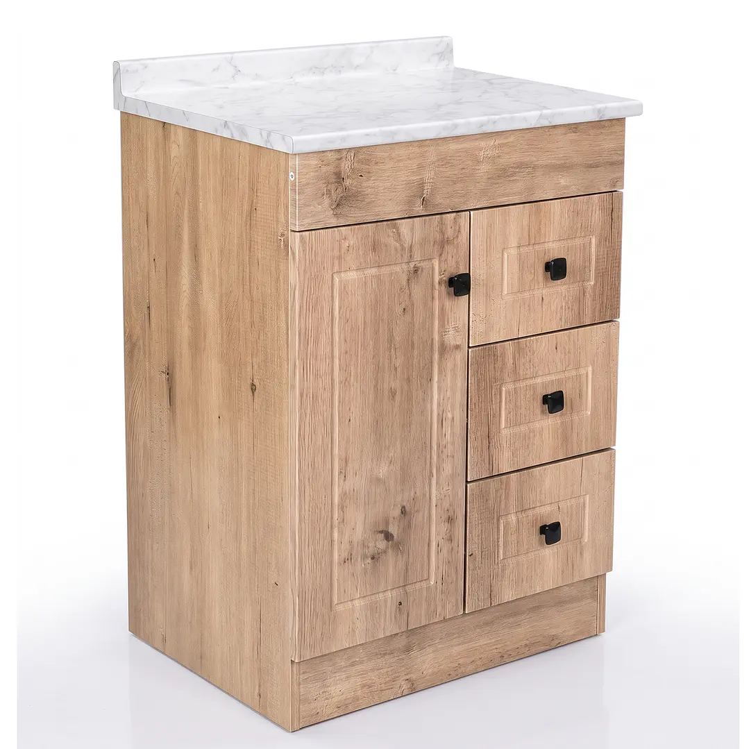 Mueble de Baño Wood 3C con Cubierta Postformado Blanco 70X47 cm 3