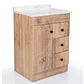 Mueble de Baño Wood 3C con Cubierta Postformado Blanco 70X47 cm - Miniatura 3
