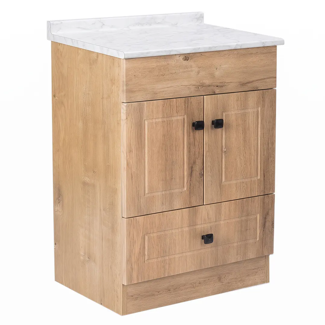 Mueble de Baño Wood 2P con Cubierta Postformado Blanco 60X47 cm 3