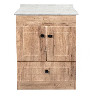 Mueble de Baño Wood 2P con Cubierta Postformado Blanco 60X47 cm