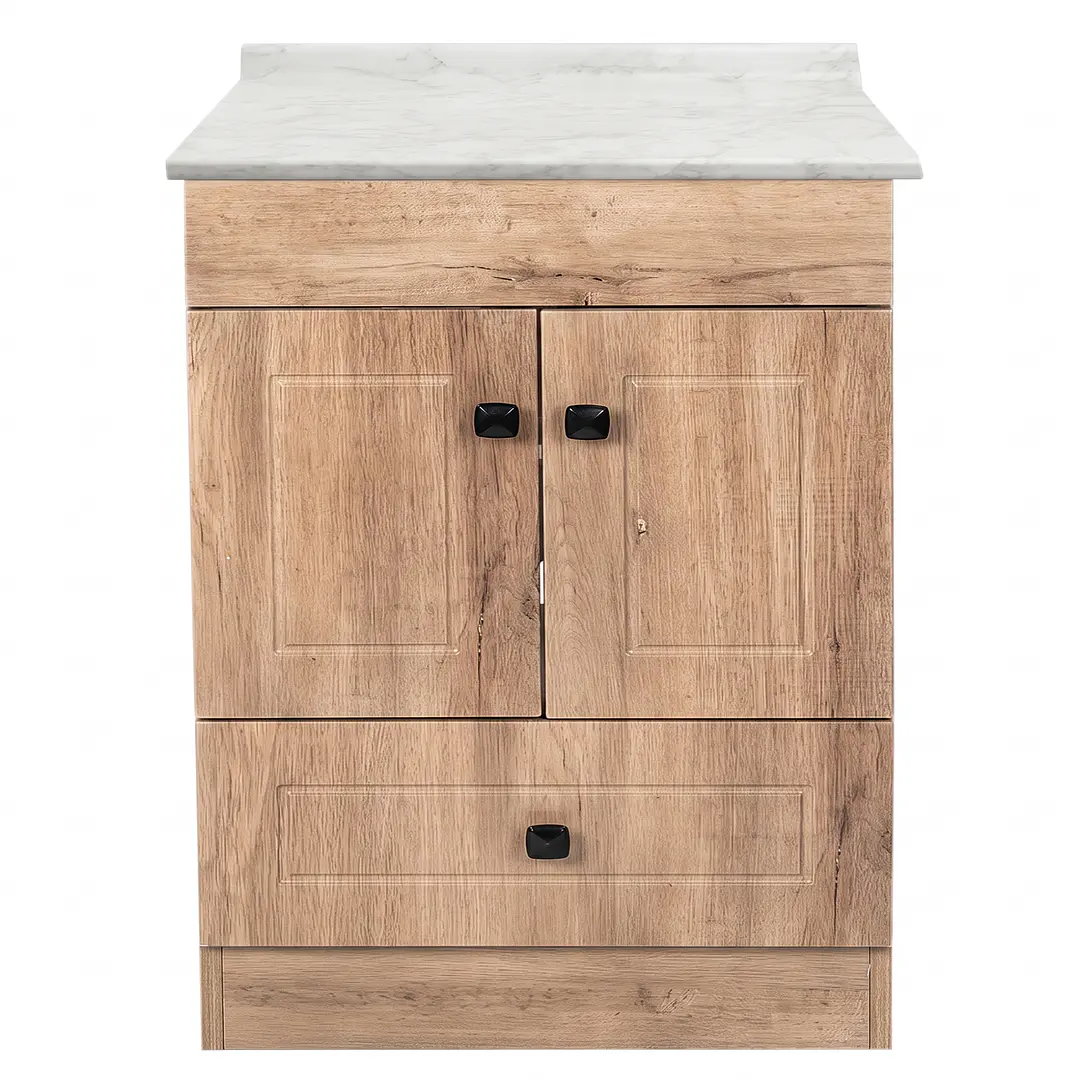 Mueble de Baño Wood 2P con Cubierta Postformado Blanco 60X47 cm 1