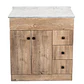 Mueble de Baño Wood con Cubierta Postformado Blanco 80X47 cm - Miniatura 1