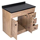 Mueble de Baño Wood con Cubierta Postformado Negro 100X47 cm - Miniatura 3