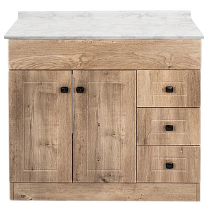 Mueble de Baño Wood con Cubierta Postformado Blanco 100X47 cm
