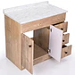 Mueble de Baño Wood con Cubierta Postformado Blanco 100X47 cm - Miniatura 4