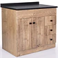 Mueble de Baño Wood con Cubierta Postformado Negro 120X47 cm - Miniatura 2