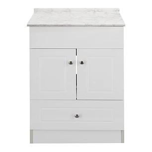 Mueble de Baño Blanco 2P con Cubierta Postformado Blanco 60X47 cm