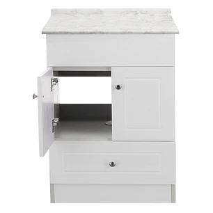 Mueble de Baño Blanco 2P con Cubierta Postformado Blanco 60X47 cm