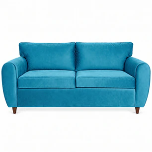 Sofá 3 Cuerpos Stanford 2m Felpa Azul Celeste