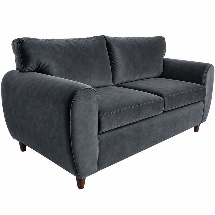 Sofá 3 Cuerpos Stanford 2m Felpa Gris Oscuro 8