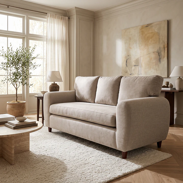 Sofá 2 Cuerpos Stanford 2m Beige 3