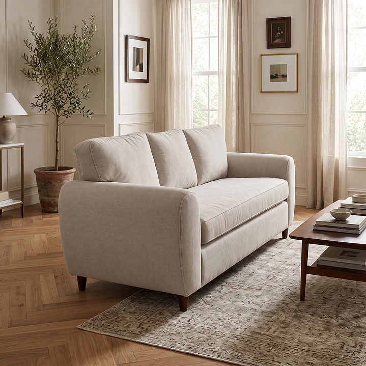Sofá 2 Cuerpos Stanford 2m Beige 4