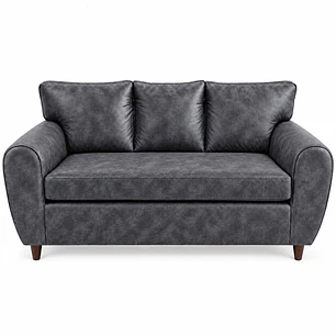 Sofá 2 Cuerpos Stanford 1,8m PU envejecido Gris Oscuro