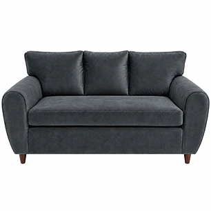 Sofá 2 Cuerpos Stanford 1,8m Felpa Gris Oscuro