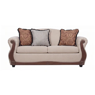 Sofá 2 Cuerpos Charleston Beige Contemporáneo