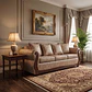 Sofá 3 Cuerpos Charleston PU envejecido Beige - Miniatura 4