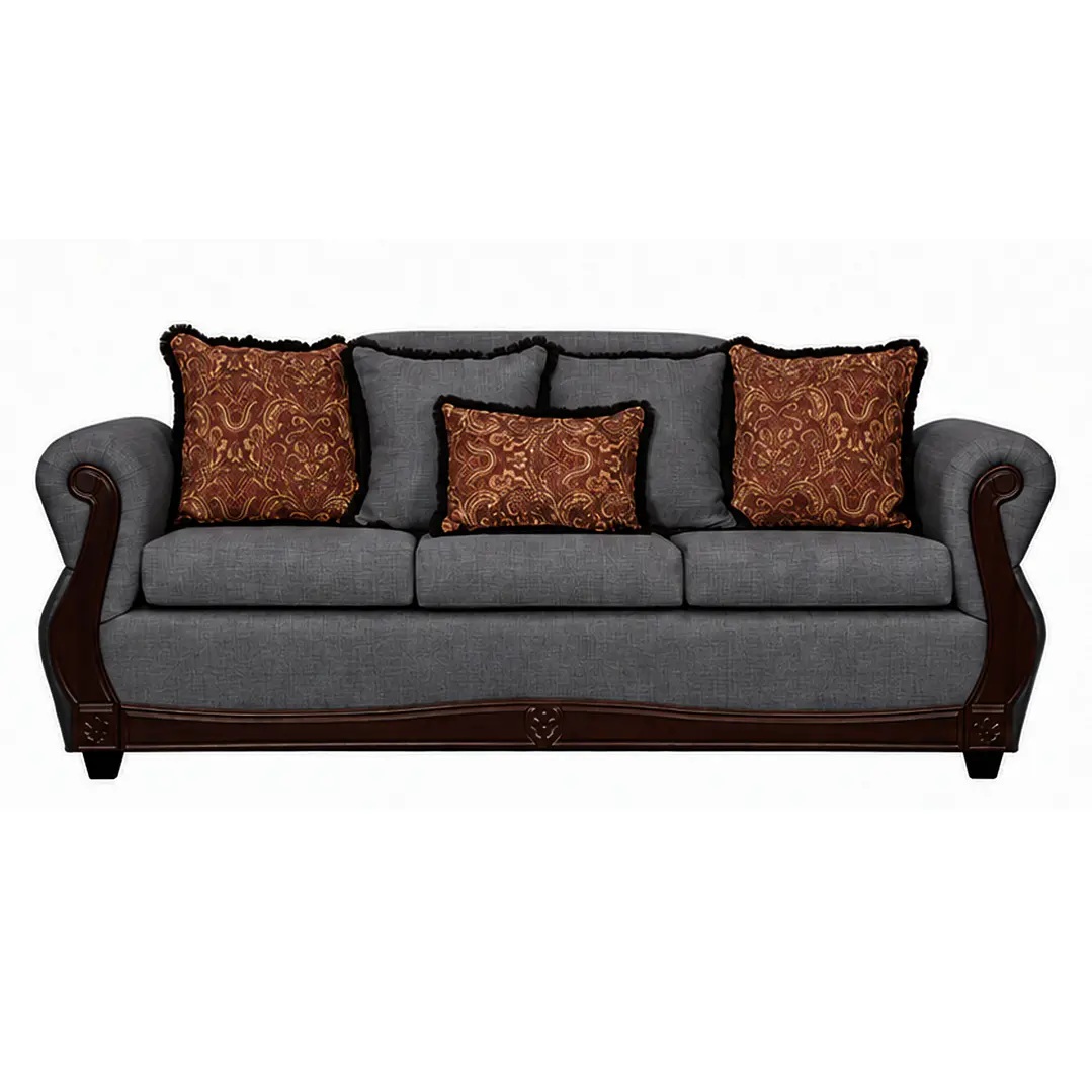 Sofá 3 Cuerpos Charleston Gris Contemporáneo 1