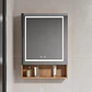 Mueble Botiquín para Baño con Espejo LED Nogal (48x80x14cm) - Miniatura 1