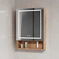 Mueble Botiquín para Baño con Espejo LED Nogal (48x80x14cm) - Miniatura 2