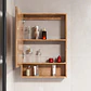 Mueble Botiquín para Baño con Espejo LED Nogal (48x80x14cm) - Miniatura 3