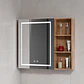 Mueble Botiquín para Baño con Espejo LED Nogal (68x80x14cm) - Miniatura 2