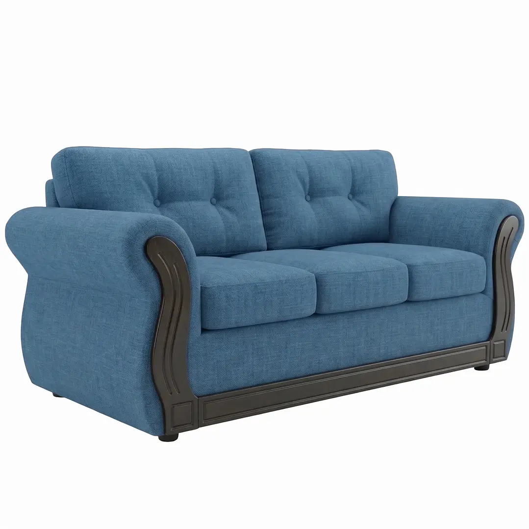 Sofá 3 Cuerpos Oxford Azul 7