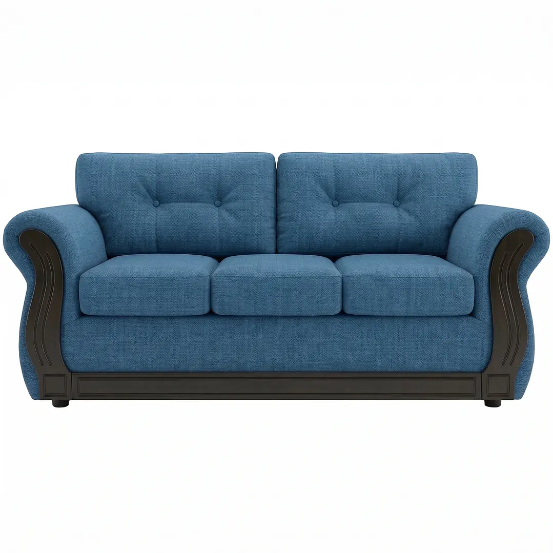Sofá 3 Cuerpos Oxford Azul 1