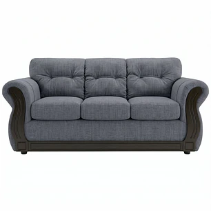Sofá 3 Cuerpos Oxford Gris