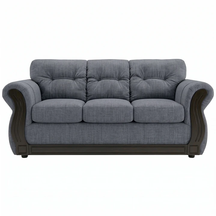 Sofá 3 Cuerpos Oxford Gris 1