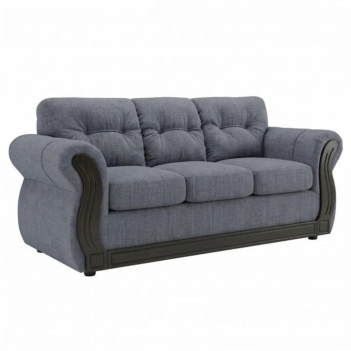 Sofá 3 Cuerpos Oxford Gris 5