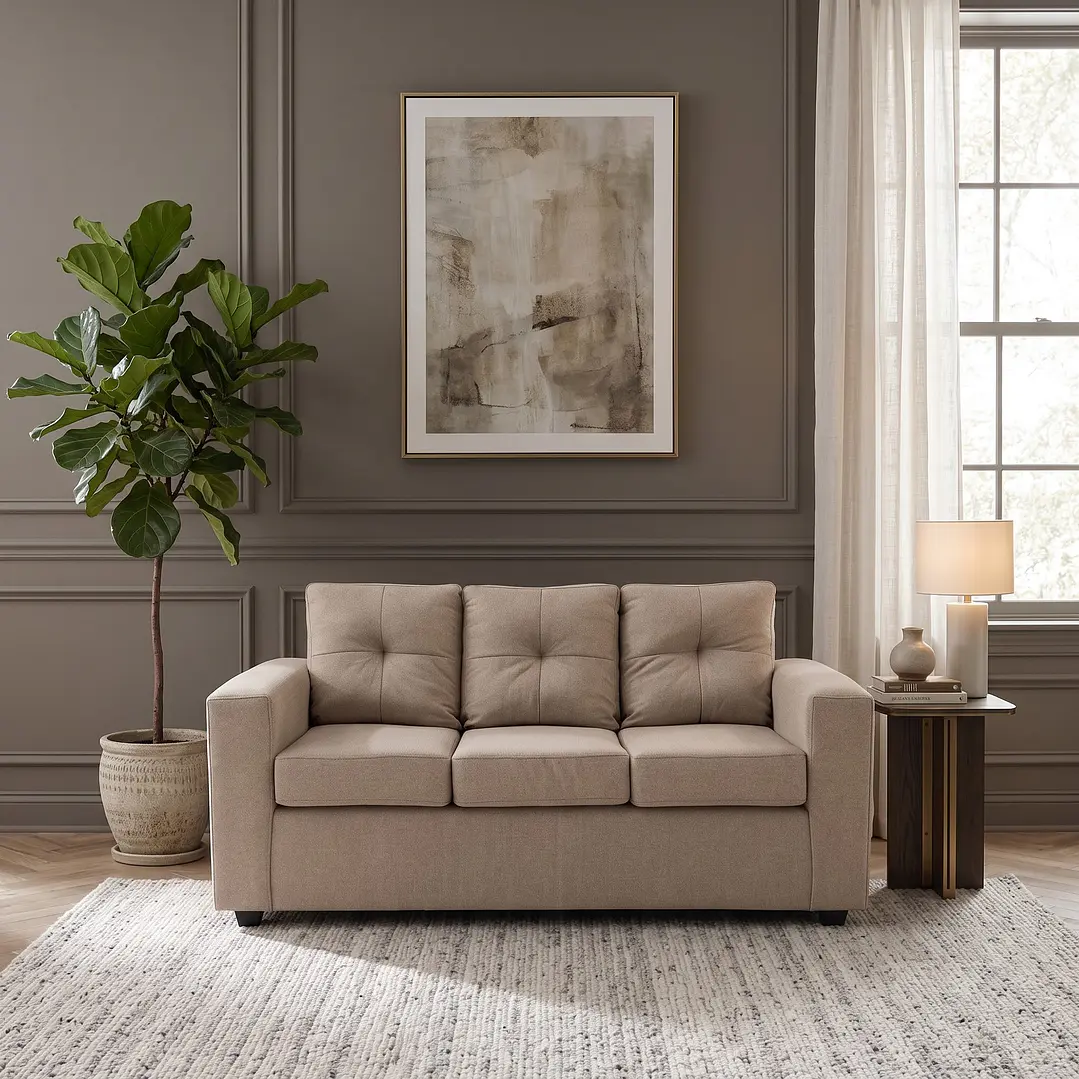 Sofá 3 Cuerpos Hudson Beige 5