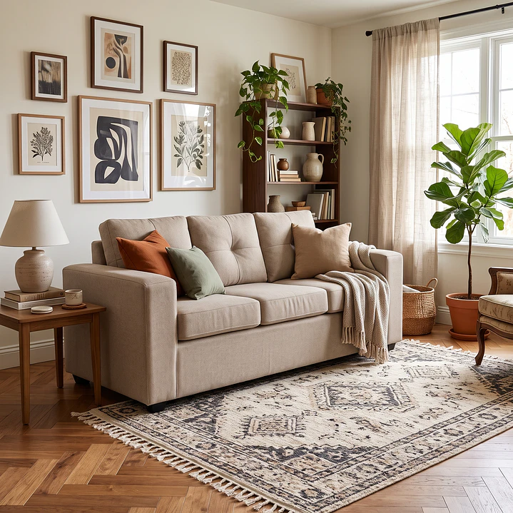 Sofá 3 Cuerpos Hudson Beige 3