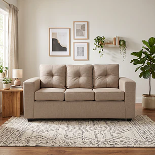 Sofá 3 Cuerpos Hudson Beige