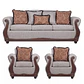 Juego de Living Charleston Gris Claro 3-1-1 - Miniatura 1