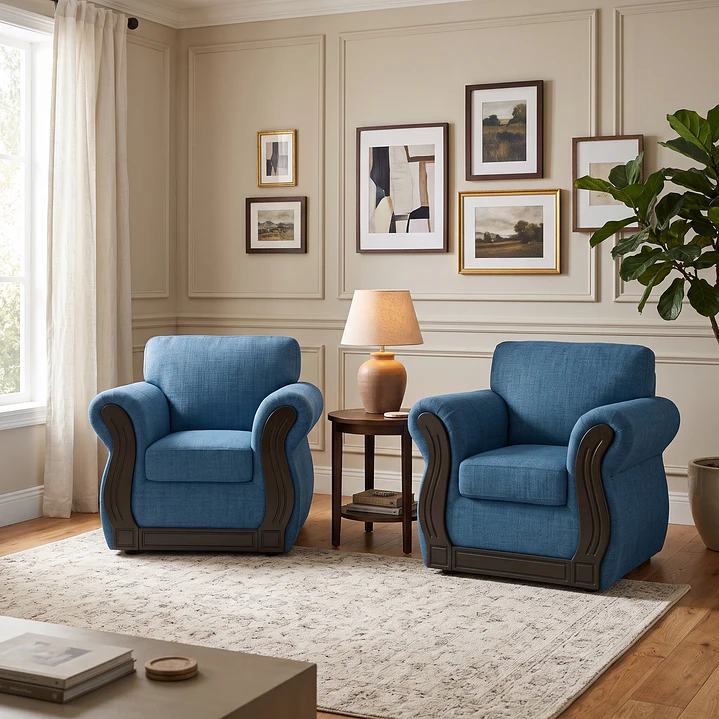 Juego de Living Oxford Azul 3-1-1 5