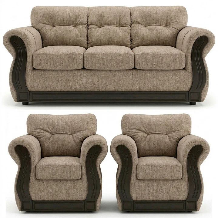 Juego de Living Oxford Beige 3-1-1 1