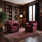Juego de Living Oxford Burdeo 3-1-1 - Miniatura 5