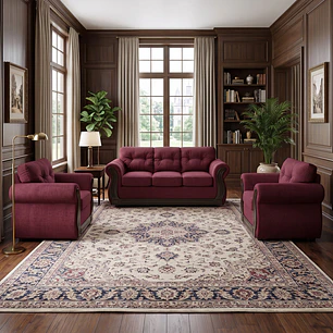Juego de Living Oxford Burdeo 3-1-1