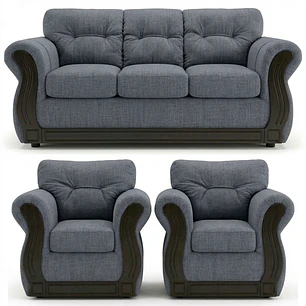 Juego de Living Oxford Gris 3-1-1