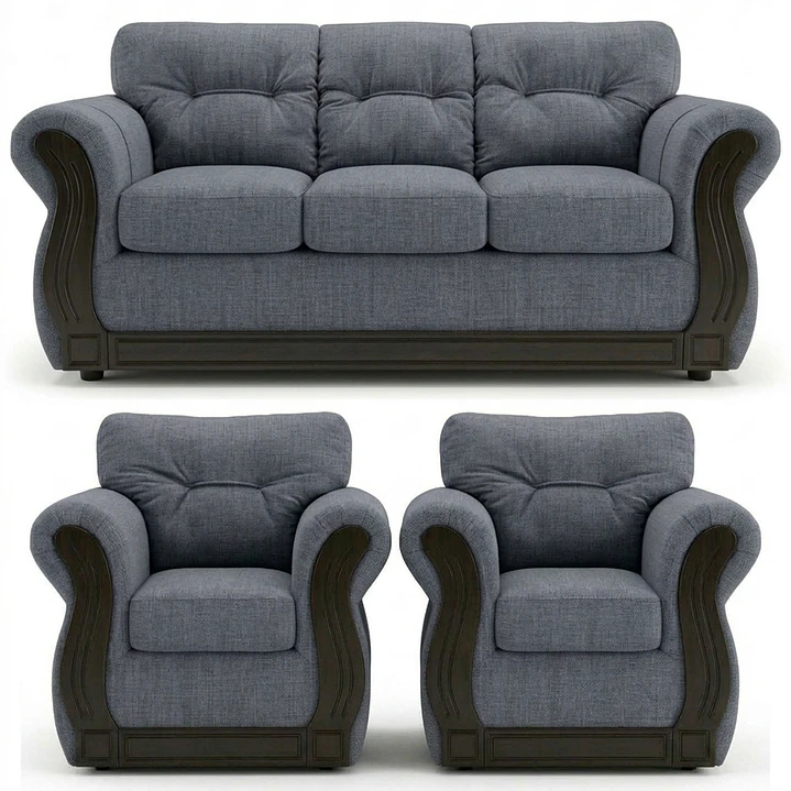 Juego de Living Oxford Gris 3-1-1 1