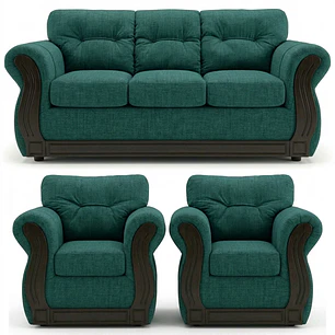 Juego de Living Oxford Verde 3-1-1