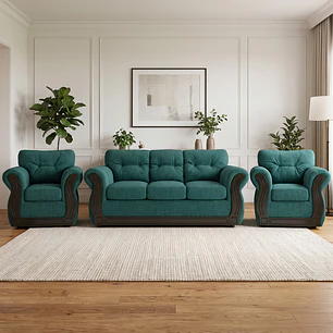 Juego de Living Oxford Verde 3-1-1