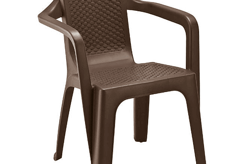 Silla Eterna Con Brazos Wengué / Rimax